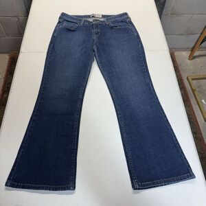 Levis Signature Jeans Women 6 (30x27) Lowrise‎ Bootcut Dark Blue Denim